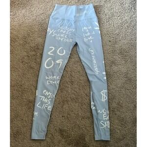HTFU High‎ Waist Leggings Graffiti  Athleisure Activewear Workout Pants Small